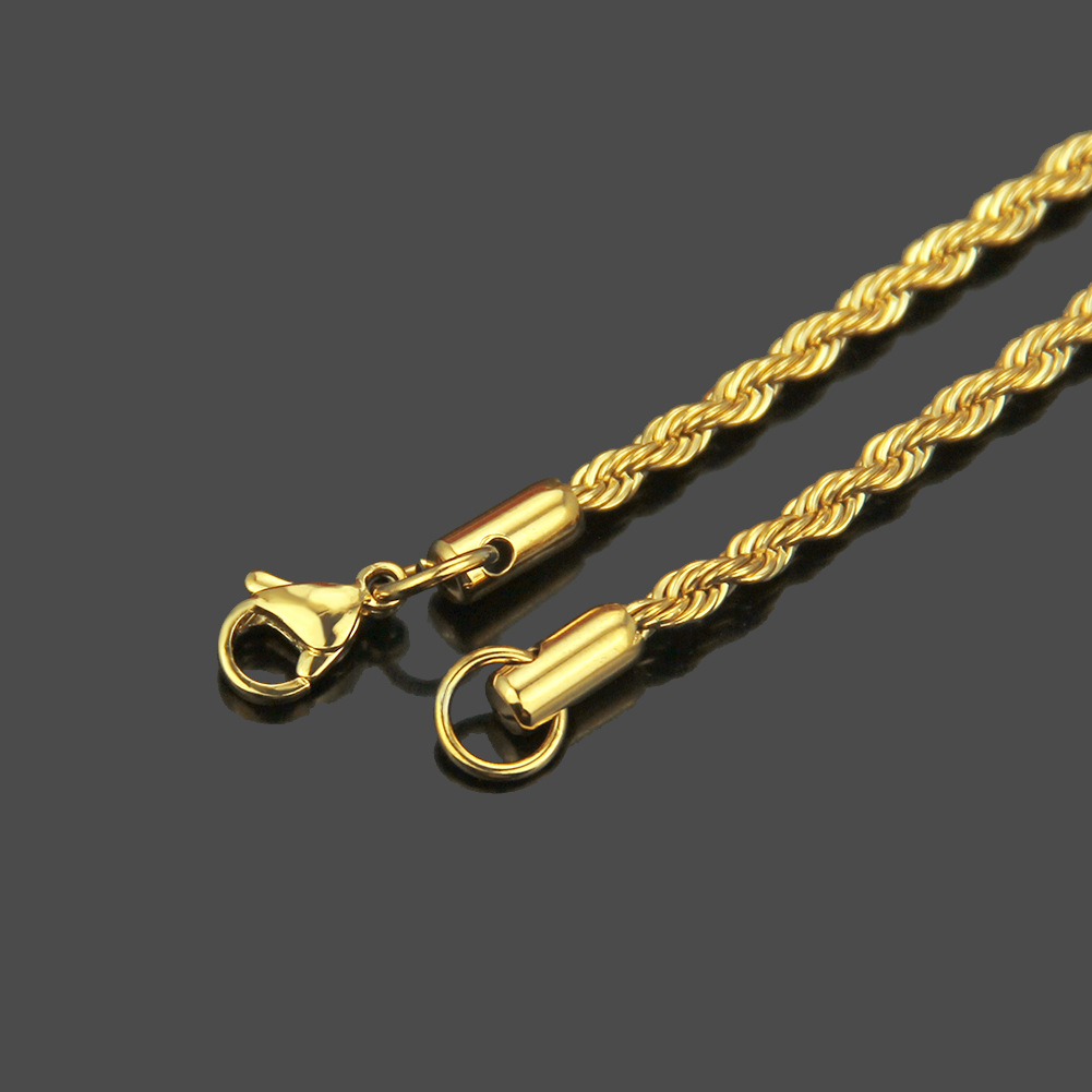 Stainless Steel Twist Chain With Chain Twisted Chain Multi-size photo 7
