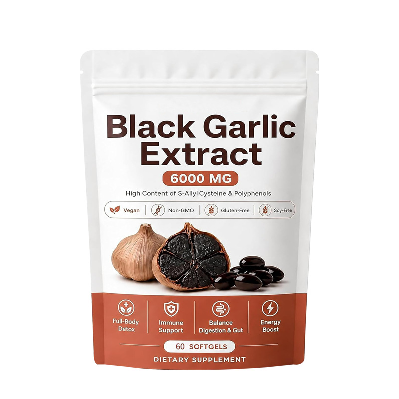 Black Garlic Extract CoQ10 60 Softgel Capsules photo 3