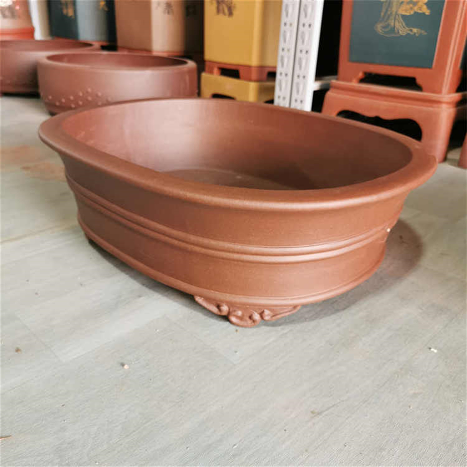 Purple Sand Flowerpot Large Waist Stump photo 2