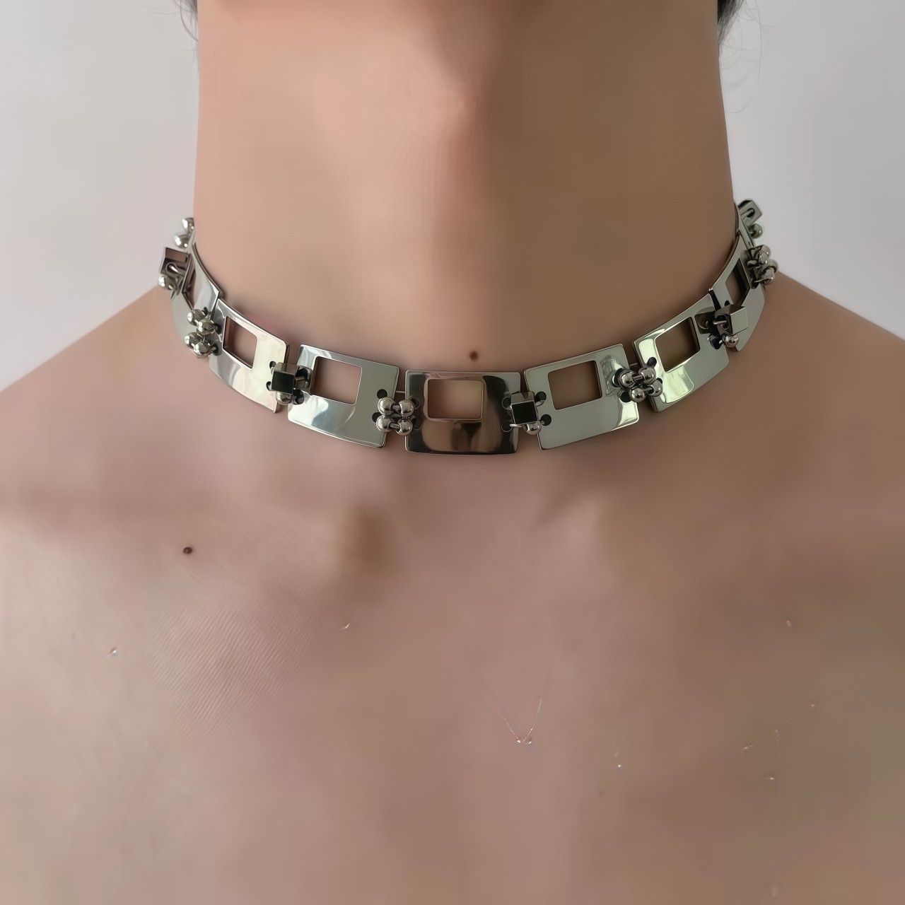Punk Metal Future Machinery Necklace photo 1