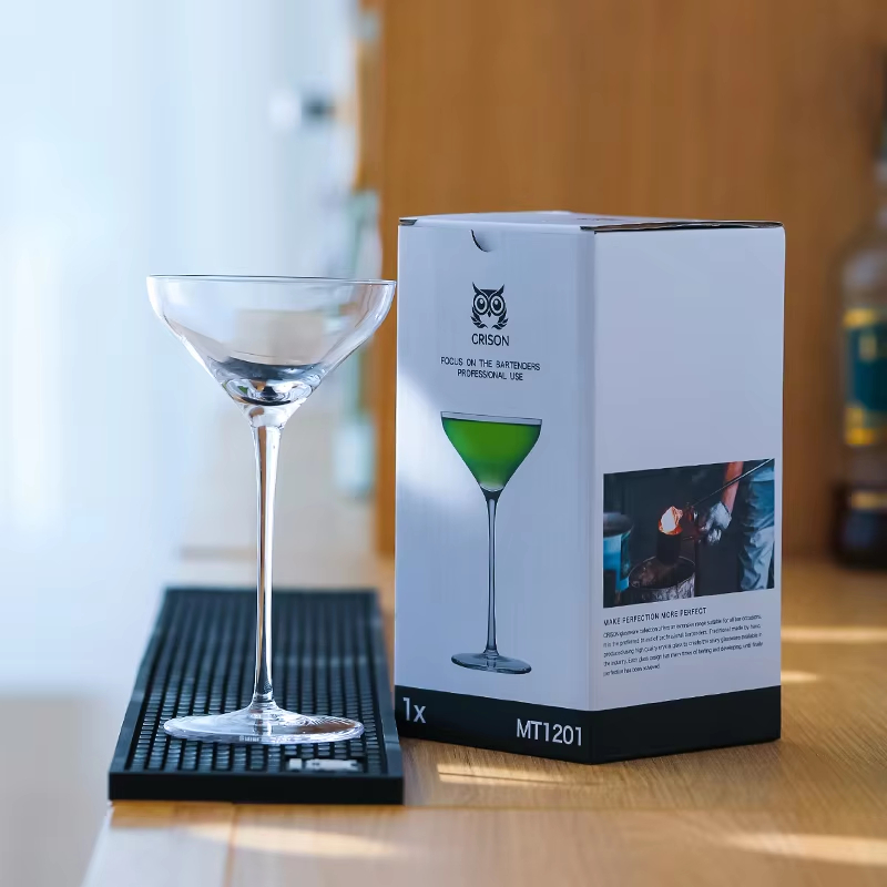 Lead-free Crystal High-stemmed Martini Glass photo 3