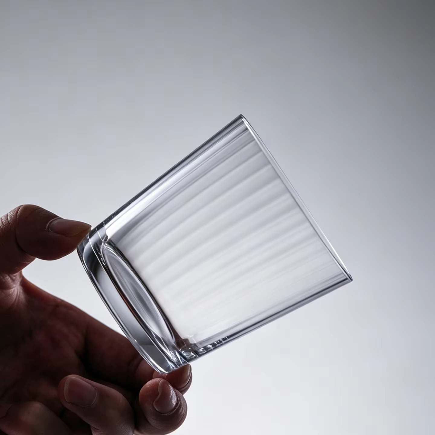 Premium, Sophisticated Striped Classic Whiskey Glass photo 2