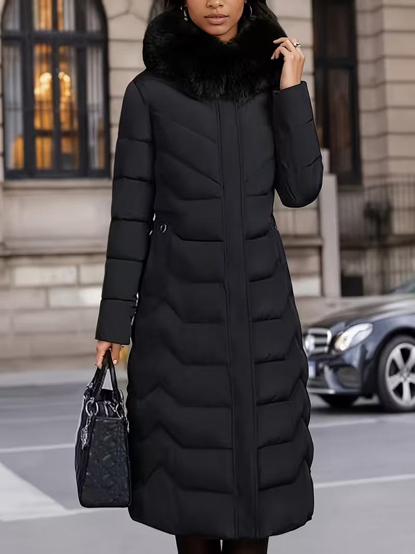 Long, Padded Casual All-match Cotton Coat photo 6