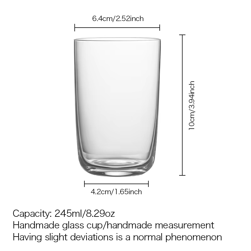 Crystal Glass High-end Series Restaurant And Bar Japanese-style Iced Water Cup photo 5