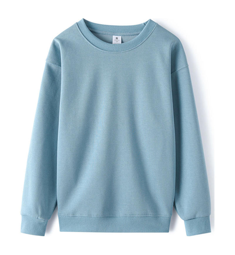 Women's Solid-color Loose-fitting Long-sleeve Crew-neck Top photo 5